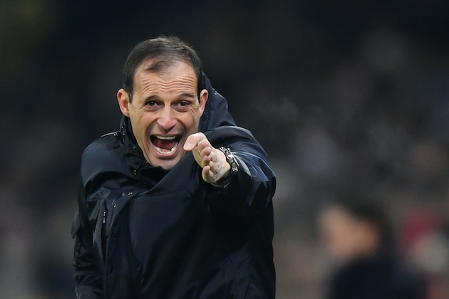 Juventus' Italian coach Massimiliano Allegri reacts during the UEFA Champions League group H football match between Young Boys and Juventus at the Stade de Suisse stadium on December 12, 2018 in Bern. (Photo by Fabrice COFFRINI / AFP)        (Photo credit should read FABRICE COFFRINI/AFP/Getty Images)