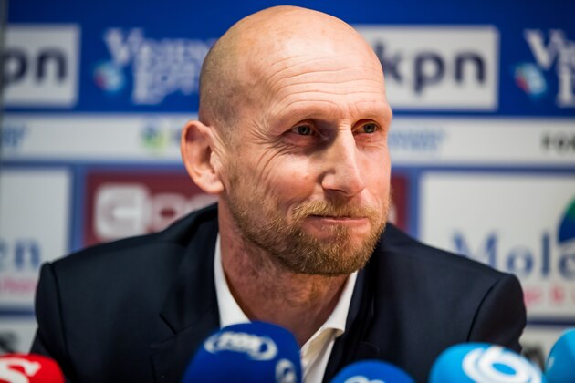 coach Jaap Stam of PEC Zwolle during the presentation of the new head coach Jaap Stam of PEC Zwolle at the MAC³PARK stadium on December 28, 2018 in Zwolle, The Netherlands(Photo by VI Images via Getty Images)