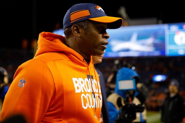 DENVER, CO - DECEMBER 30:  Head coach Vance Joseph of the Denver Broncos walks off the field after a 23-9 loss against the Los Angeles Chargers at Broncos Stadium at Mile High on December 30, 2018 in Denver, Colorado. (Photo by Justin Edmonds/Getty Images)