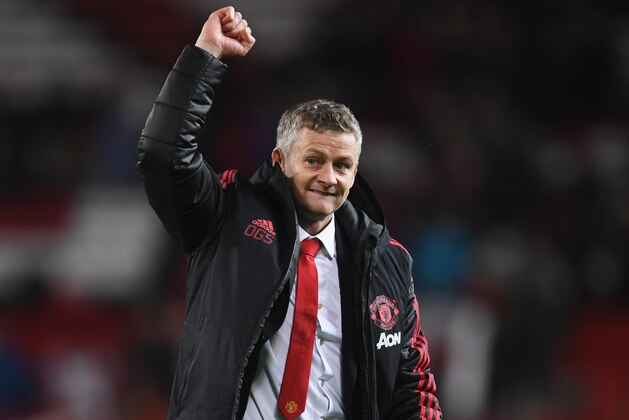 MANCHESTER, ENGLAND - DECEMBER 30: Ole Gunnar Solskjaer, Interim Manager of Manchester United celebrates victory after the Premier League match between Manchester United and AFC Bournemouth at Old Trafford on December 30, 2018 in Manchester, United Kingdom. (Photo by Michael Regan/Getty Images) MANCHESTER, ENGLAND - DECEMBER 30: Ole Gunnar Solskjaer, Interim Manager of Manchester United celebrates victory after the Premier League match between Manchester United and AFC Bournemouth at Old Trafford on December 30, 2018 in Manchester, United Kingdom. (Photo by Michael Regan/Getty Images)