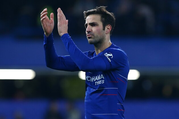 LONDON, ENGLAND - JANUARY 02: Cesc Fabregas of Chelsea FC applauds the crowd at the end of the Premier League match between Chelsea FC and Southampton FC at Stamford Bridge on January 2, 2019 in London, United Kingdom. (Photo by Chloe Knott - Danehouse/Getty Images)