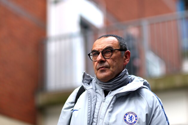 LONDON, ENGLAND - DECEMBER 30: Chelsea Manager Maurizio Sarri arrives at the stadium ahead of the Premier League match between Crystal Palace and Chelsea FC at Selhurst Park on December 30, 2018 in London, United Kingdom. (Photo by Chloe Knott - Danehouse/Getty Images)