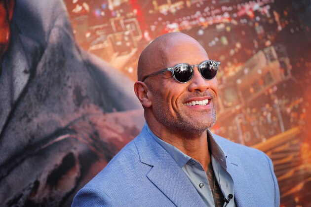 US actor Dwayne Johnson attends the premiere of 'Skyscraper' on July 10, 2018 in New York City. (Photo by KENA BETANCUR / AFP)        (Photo credit should read KENA BETANCUR/AFP/Getty Images)