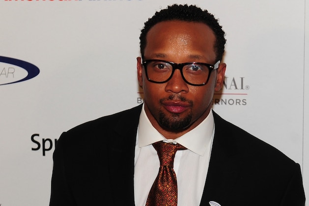 Former Atlanta Falcons player Jamal Anderson poses on arrival for the 27th annual Sports Spectacular in Los Angeles on May 20, 2012 in California. The event was established in 1986 in response to the promise of genetic research leading to the understanding of numerous genetic diseases found in children and adults, and since then raising more than 21 million USD to benefit the life-saving work of the Ceders-Sinai Medical Genetics Institute. AFP PHOTO/Frederic J. BROWN        (Photo credit should read FREDERIC J. BROWN/AFP/GettyImages)