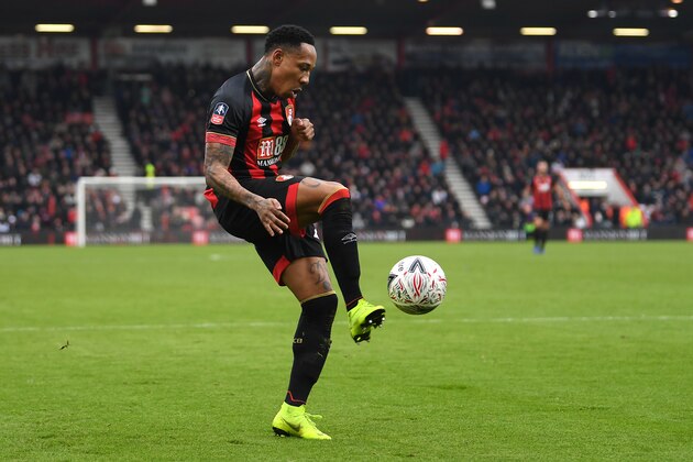 BOURNEMOUTH, ENGLAND - JANUARY 05: Nathaniel Clyne of Bournemouth in action on his debut during the FA Cup Third Round match between Bournemouth and Brighton and Hove Albion at Vitality Stadium on January 05, 2019 in Bournemouth, United Kingdom. (Photo by Mike Hewitt/Getty Images)