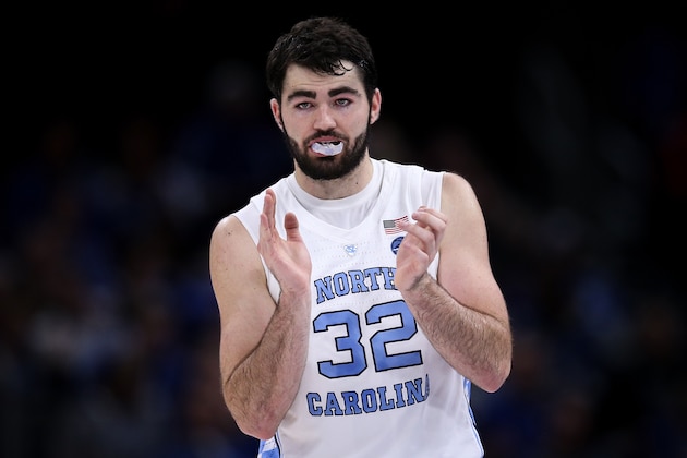 CHICAGO, ILLINOIS - DECEMBER 22:  Luke Maye #32 of the North Carolina Tar Heels looks on in the second half against the Kentucky Wildcats during the CBS Sports Classic at the United Center on December 22, 2018 in Chicago, Illinois. (Photo by Dylan Buell/Getty Images)