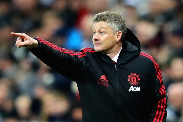 NEWCASTLE UPON TYNE, ENGLAND - JANUARY 02:  Manager of Manchester United Ole Gunnar Solskjaer gestures from the sidelines during the Premier League match between Newcastle United and Manchester United at St. James Park on January 2, 2019 in Newcastle upon Tyne, United Kingdom.  (Photo by Chris Brunskill/Fantasista/Getty Images)