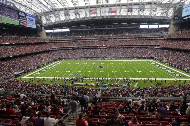 NRG Stadium is seen during the first half of an NFL football game between the Houston Texans and the Tennessee Titans, Sunday, Oct. 1, 2017, in Houston. (AP Photo/Eric Gay)