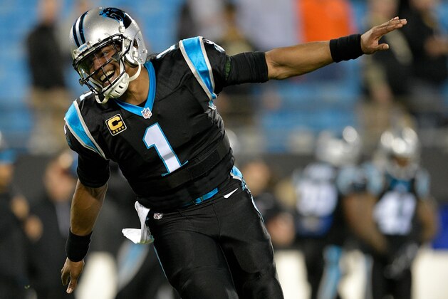 CHARLOTTE, NC - DECEMBER 17:  Cam Newton #1 of the Carolina Panthers warms up before their game against the New Orleans Saints at Bank of America Stadium on December 17, 2018 in Charlotte, North Carolina.  (Photo by Grant Halverson/Getty Images)