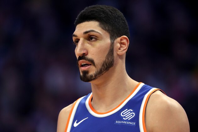 DENVER, COLORADO - JANUARY 01: Enes Kanter #00 of the New York Knicks plays the Denver Nuggets at the Pepsi Center on January 01, 2019 in Denver, Colorado. NOTE TO USER: User expressly acknowledges and agrees that, by downloading and or using this photograph, User is consenting to the terms and conditions of the Getty Images License Agreement.(Photo by Matthew Stockman/Getty Images)