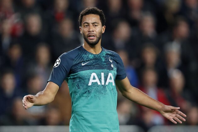 Mousa Dembele of Tottenham Hotspur FC during the UEFA Champions League group C match between PSV Eindhoven and Tottenham Hotspur FC at the Phillips stadium on October 24, 2018 in Eindhoven, The Netherlands(Photo by VI Images via Getty Images)
