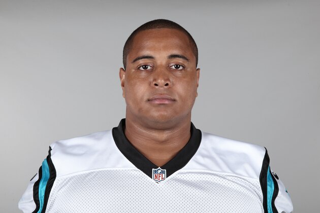 This is a 2015 photo of Jonathan Martin of the Carolina Panthers NFL football team. This image reflects the Carolina Panthers active roster as of Monday, June 15, 2015 when this image was taken. (AP Photo)