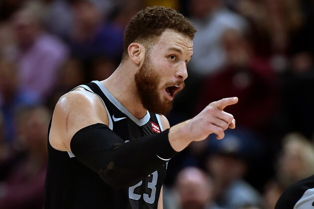 SALT LAKE CITY, UT - JANUARY 14: Blake Griffin #23 of the Detroit Pistons complains to an official in a NBA game against the Utah Jazz at Vivint Smart Home Arena on January 14, 2019 in Salt Lake City, Utah. NOTE TO USER: User expressly acknowledges and agrees that, by downloading and or using this photograph, User is consenting to the terms and conditions of the Getty Images License Agreement. (Photo by Gene Sweeney Jr./Getty Images) SALT LAKE CITY, UT - JANUARY 14: Blake Griffin #23 of the Detroit Pistons complains to an official in a NBA game against the Utah Jazz at Vivint Smart Home Arena on January 14, 2019 in Salt Lake City, Utah. NOTE TO USER: User expressly acknowledges and agrees that, by downloading and or using this photograph, User is consenting to the terms and conditions of the Getty Images License Agreement. (Photo by Gene Sweeney Jr./Getty Images)