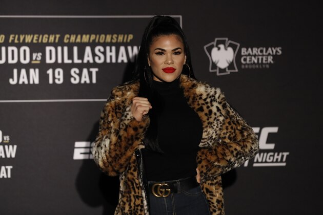 NEW YORK, NEW YORK - JANUARY 17: Rachael Ostovich attends Media Day ahead of UFC Fight Night Cejudo v Dillashaw at the New York Marriott Downtown Financial Ballroom on January 17, 2019 in New York City. (Photo by Michael Owens/Zuffa LLC/Zuffa LLC) NEW YORK, NEW YORK - JANUARY 17: Rachael Ostovich attends Media Day ahead of UFC Fight Night Cejudo v Dillashaw at the New York Marriott Downtown Financial Ballroom on January 17, 2019 in New York City. (Photo by Michael Owens/Zuffa LLC/Zuffa LLC)