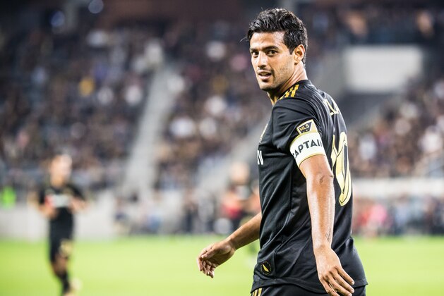LOS ANGELES, CA - NOVEMBER 1: Carlos Vela #10 of Los Angeles FC during Los Angeles FC's MLS Western Conference Knockout match against Real Salt Lake at the Banc of California Stadium on November 1, 2018 in Los Angeles, California. Real Salt Lake won the match 3-2 (Photo by Shaun Clark/Getty Images) LOS ANGELES, CA - NOVEMBER 1: Carlos Vela #10 of Los Angeles FC during Los Angeles FC's MLS Western Conference Knockout match against Real Salt Lake at the Banc of California Stadium on November 1, 2018 in Los Angeles, California. Real Salt Lake won the match 3-2 (Photo by Shaun Clark/Getty Images)