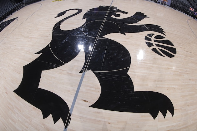 SACRAMENTO, CA - DECEMBER 10: A shot of the Sacramento Kings logo prior to the game against the Toronto Raptors on December 10, 2017 at Golden 1 Center in Sacramento, California. NOTE TO USER: User expressly acknowledges and agrees that, by downloading and or using this photograph, User is consenting to the terms and conditions of the Getty Images Agreement. Mandatory Copyright Notice: Copyright 2017 NBAE (Photo by Rocky Widner/NBAE via Getty Images)