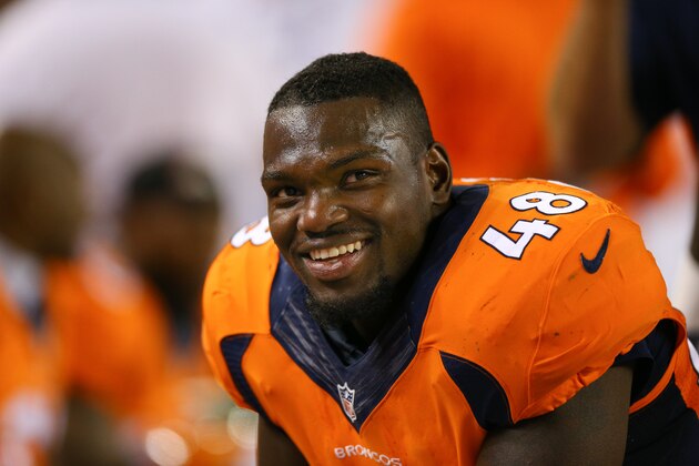 DENVER, CO - SEPTEMBER 8:  Outside Linebacker Shaquil Barrett #48 of the Denver Broncos looks on against the Carolina Panthers at Sports Authority Field Field at Mile High on September 8, 2016 in Denver, Colorado. (Photo by Justin Edmonds/Getty Images)