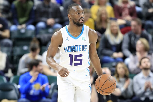 INDIANAPOLIS, INDIANA - JANUARY 20:   Kemba Walker #15 of the Charlotte Hornets  dribbles the ball against the Indiana Pacers at Bankers Life Fieldhouse on January 20, 2019 in Indianapolis, Indiana.     (Photo by Andy Lyons/Getty Images)