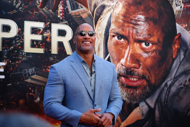 US actor Dwayne Johnson attends the premiere of 'Skyscraper' on July 10, 2018 in New York City. (Photo by KENA BETANCUR / AFP)        (Photo credit should read KENA BETANCUR/AFP/Getty Images)