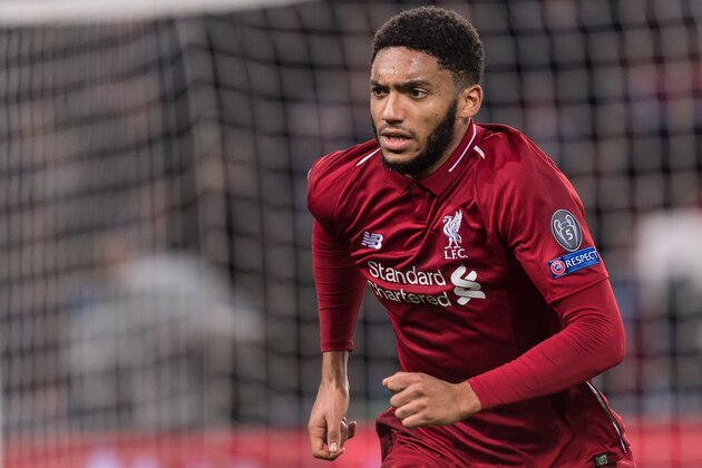 Joe Gomez of Liverpool FC during the UEFA Champions League group C match between Paris St Germain and Liverpool FC at the Parc des Princes on November 28, 2018 in Paris, France(Photo by VI Images via Getty Images)