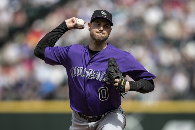 SEATTLE, WA - JULY 7: Reliever Adam Ottavino #0 of the Colorado Rockies delivers pitch during a game against the Seattle Mariners at Safeco Field on July 7, 2018 in Seattle, Washington. The Rockies won the game 5-1. (Photo by Stephen Brashear/Getty Images)