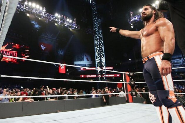 Seth Rollins after winning the 2019 Royal Rumble.