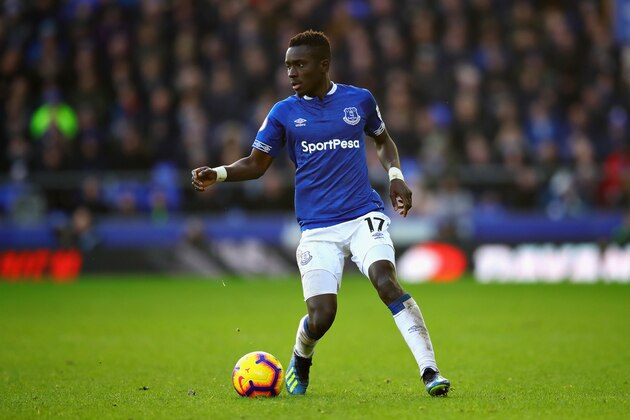 LIVERPOOL, ENGLAND - JANUARY 01:  Idrissa Gueye of Everton in action during the Premier League match between Everton FC and Leicester City at Goodison Park on January 1, 2019 in Liverpool, United Kingdom.  (Photo by Chris Brunskill/Fantasista/Getty Images)
