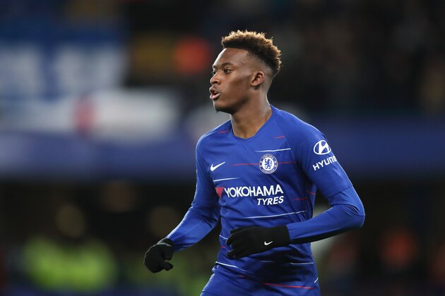 LONDON, ENGLAND - JANUARY 27: Callum Hudson-Odoi of Chelsea during the FA Cup Fourth Round match between Chelsea and Sheffield Wednesday at Stamford Bridge on January 27, 2019 in London, United Kingdom. (Photo by James Williamson - AMA/Getty Images) LONDON, ENGLAND - JANUARY 27: Callum Hudson-Odoi of Chelsea during the FA Cup Fourth Round match between Chelsea and Sheffield Wednesday at Stamford Bridge on January 27, 2019 in London, United Kingdom. (Photo by James Williamson - AMA/Getty Images)