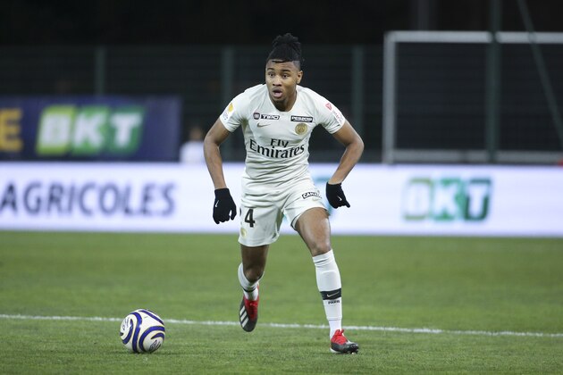 ORLEANS, FRANCE - DECEMBER 18: Christopher Nkunku of PSG during the french League Cup (Coupe de la Ligue) at Stade de la Source on December 18, 2018 in Orleans, France. (Photo by Jean Catuffe/Getty Images)