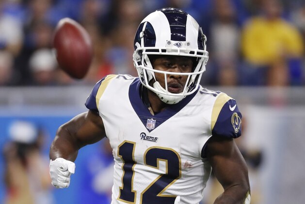 Los Angeles Rams wide receiver Brandin Cooks during the second half of an NFL football game against the Detroit Lions, Sunday, Dec. 2, 2018, in Detroit. (AP Photo/Paul Sancya) Los Angeles Rams wide receiver Brandin Cooks during the second half of an NFL football game against the Detroit Lions, Sunday, Dec. 2, 2018, in Detroit. (AP Photo/Paul Sancya)