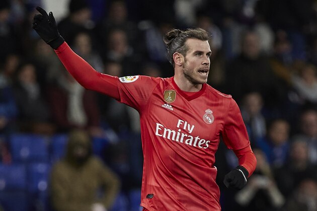 BARCELONA, SPAIN - JANUARY 27: Gareth Bale of Real Madrid reacts during the La Liga match between RCD Espanyol and Real Madrid CF at RCDE Stadium on January 27, 2019 in Barcelona, Spain. (Photo by Quality Sport Images/Getty Images)