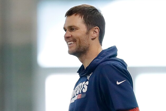 ATLANTA, GEORGIA - JANUARY 31: Tom Brady #12 of the New England Patriots warms up during Super Bowl LIII practice at Georgia Tech Brock Practice Facility on January 31, 2019 in Atlanta, Georgia. (Photo by Kevin C. Cox/Getty Images) ATLANTA, GEORGIA - JANUARY 31: Tom Brady #12 of the New England Patriots warms up during Super Bowl LIII practice at Georgia Tech Brock Practice Facility on January 31, 2019 in Atlanta, Georgia. (Photo by Kevin C. Cox/Getty Images)