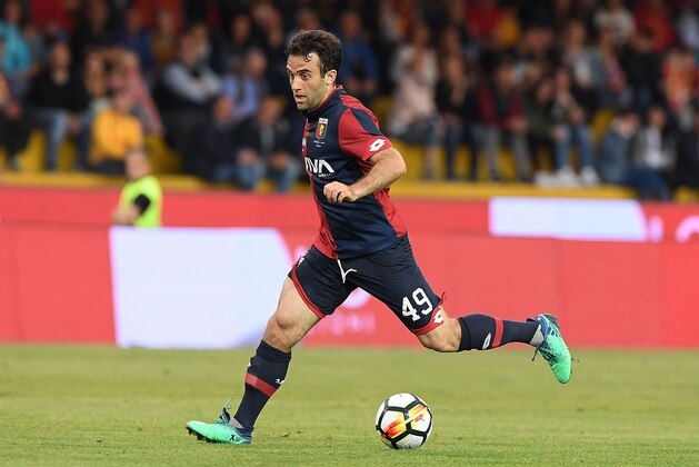 BENEVENTO, ITALY - MAY 12: Giuseppe Rossi of Genoa CFC in action during the serie A match between Benevento Calcio and Genoa CFC at Stadio Ciro Vigorito on May 12, 2018 in Benevento, Italy.  (Photo by Francesco Pecoraro/Getty Images) *** Local Caption *** Giuseppe Rossi