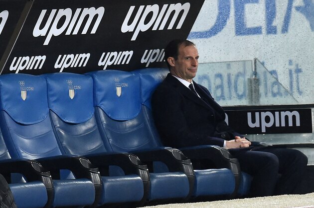 ROME, ITALY - JANUARY 27: Massimiliano Allegri head coach of Juventus prior the Serie A match between SS Lazio and Juventus at Stadio Olimpico on January 27, 2019 in Rome, Italy.  (Photo by Giuseppe Bellini/Getty Images)