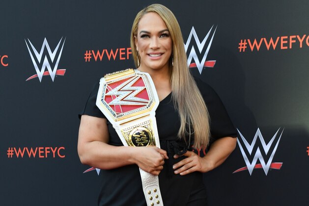 Wrestler Nia Jax arrives at the first-ever WWE Emmy For Your Consideration event at the TV Academy  Saban Media Center, in North Hollywood (near Los Angeles), on June 6, 2018 (Photo by VALERIE MACON / AFP)        (Photo credit should read VALERIE MACON/AFP/Getty Images)