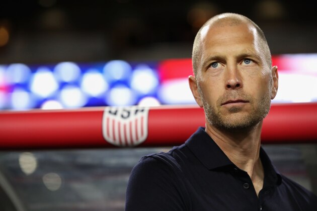 GLENDALE, ARIZONA - JANUARY 27:  Head coach Gregg Berhalter of United States stands on the sidelines before the international friendly against the Panama at State Farm Stadium on January 27, 2019 in Glendale, Arizona. (Photo by Christian Petersen/Getty Images)