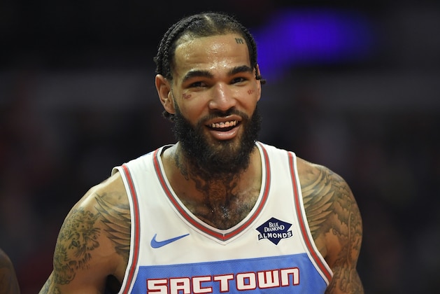 LOS ANGELES, CA - JANUARY 27: Willie Cauley-Stein #00 of the Sacramento Kings while playing the Los Angeles Clippers at Staples Center on January 27, 2019 in Los Angeles, California. NOTE TO USER: User expressly acknowledges and agrees that, by downloading and or using this photograph, User is consenting to the terms and conditions of the Getty Images License Agreement. The Clippers won 122-108. (Photo by John McCoy/Getty Images).