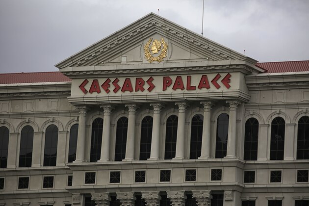 Caesars Palace hotel and casino, Tuesday, Feb. 7, 2017, in Las Vegas. (AP Photo/John Locher)