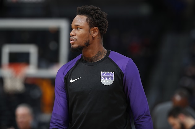 Sacramento Kings guard Ben McLemore (23) in the first half of an NBA basketball game Tuesday, Oct. 23, 2018, in Denver. (AP Photo/David Zalubowski)