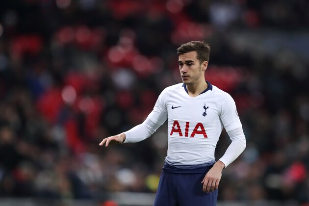 LONDON, ENGLAND - JANUARY 30: Harry Winks of Tottenham during the Premier League match between Tottenham Hotspur and Watford FC at Wembley Stadium on January 30, 2019 in London, United Kingdom. (Photo by James Williamson - AMA/Getty Images)