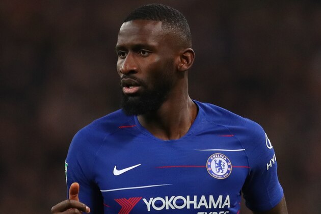 LONDON, ENGLAND - JANUARY 08: Antonio Rudiger of Chelsea during Carabao Cup Semi-Final between Tottenham Hotspur and Chelsea at Wembley Stadium on January 8, 2019 in London, England. (Photo by Catherine Ivill/Getty Images)