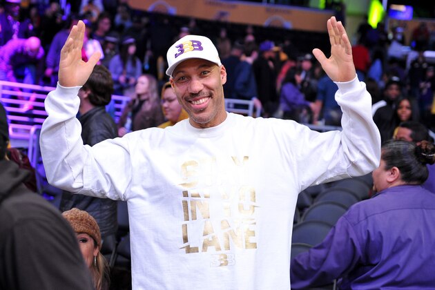 LOS ANGELES, CALIFORNIA - DECEMBER 30: LaVar Ball attends a basketball game between the Los Angeles Lakers and the Sacramento Kings at Staples Center on December 30, 2018 in Los Angeles, California. (Photo by Allen Berezovsky/Getty Images)