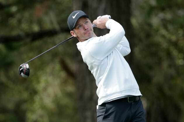 PEBBLE BEACH, CALIFORNIA - FEBRUARY 09:  Paul Casey of England plays his shot from the 13th tee during the third round of the AT&T Pebble Beach Pro-Am at Spyglass Hill Golf Course on February 09, 2019 in Pebble Beach, California. (Photo by Jeff Gross/Getty Images)
