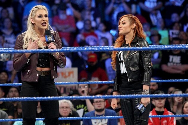 Charlotte Flair and Becky Lynch on SmackDown.