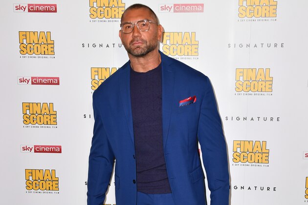 LONDON, ENGLAND - AUGUST 30:  Dave Bautista attends the World Premiere of 'Final Score' at the Ham Yard Hotel on August 30, 2018 in London, England.  (Photo by Gareth Cattermole/Getty Images)