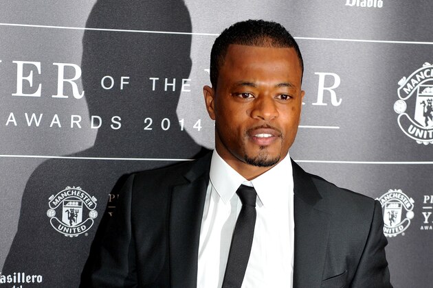 MANCHESTER, ENGLAND - MAY 08:  Patrice Evra attends the Manchester United Player of the Year awards at Old Trafford on May 8, 2014 in Manchester, England.  (Photo by Shirlaine Forrest/Getty Images)