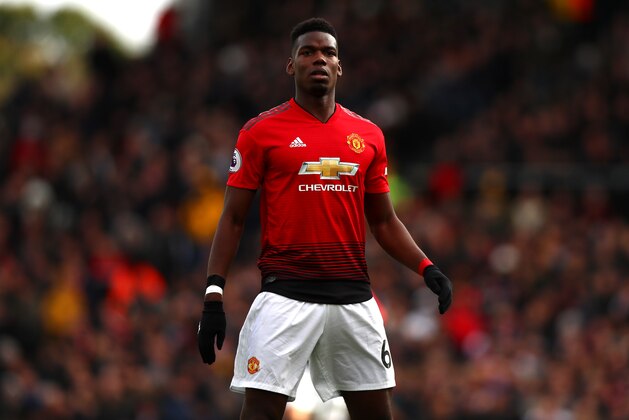 LONDON, ENGLAND - FEBRUARY 09: Paul Pogba of Manchester United during the Premier League match between Fulham FC and Manchester United at Craven Cottage on February 9, 2019 in London, United Kingdom. (Photo by Chloe Knott - Danehouse/Getty Images)