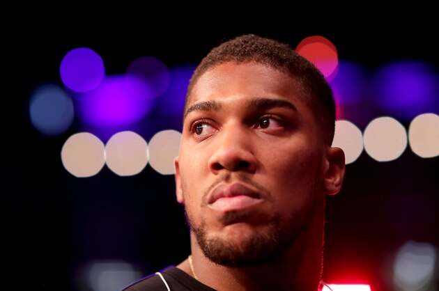 LONDON, ENGLAND - DECEMBER 22:  Anthony Joshua looks on during the Boxing at The O2 Arena on December 22, 2018 in London, England.  (Photo by Richard Heathcote/Getty Images)