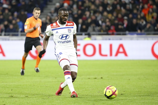 LYON, FRANCE - FEBRUARY 3: Tanguy Ndombele of Lyon during the french Ligue 1 match between Olympique Lyonnais (OL, Lyon) and Paris Saint-Germain (PSG) at Groupama Stadium on February 3, 2019 in Decines near Lyon, France. (Photo by Jean Catuffe/Getty Images)
