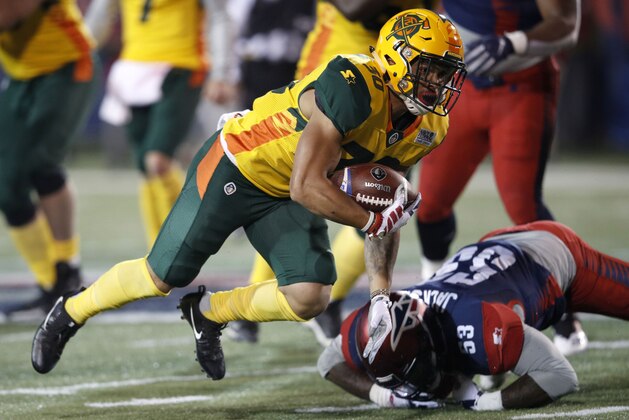 MEMPHIS, TENNESSEE - FEBRUARY 16:  Justin Stockton #30 of the Arizona Hotshots carries the ball during the second quarter of the Alliance of American Football game against the Memphis Express at Liberty Bowl Memorial Stadium on February 16, 2019 in Memphis, Tennessee. (Photo by Joe Robbins/AAF/Getty Images)